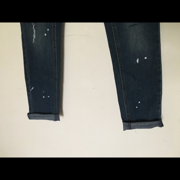 Dollhouse Juniors Tina Wash Paint Splatter Jeans - Picture 8 of 8